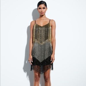 Peace and love missguided beaded fringe mini dress
